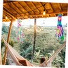 Mipcase 4Pcs Tie Dye Windsock Flags Durable Outdoor Hanging Decor