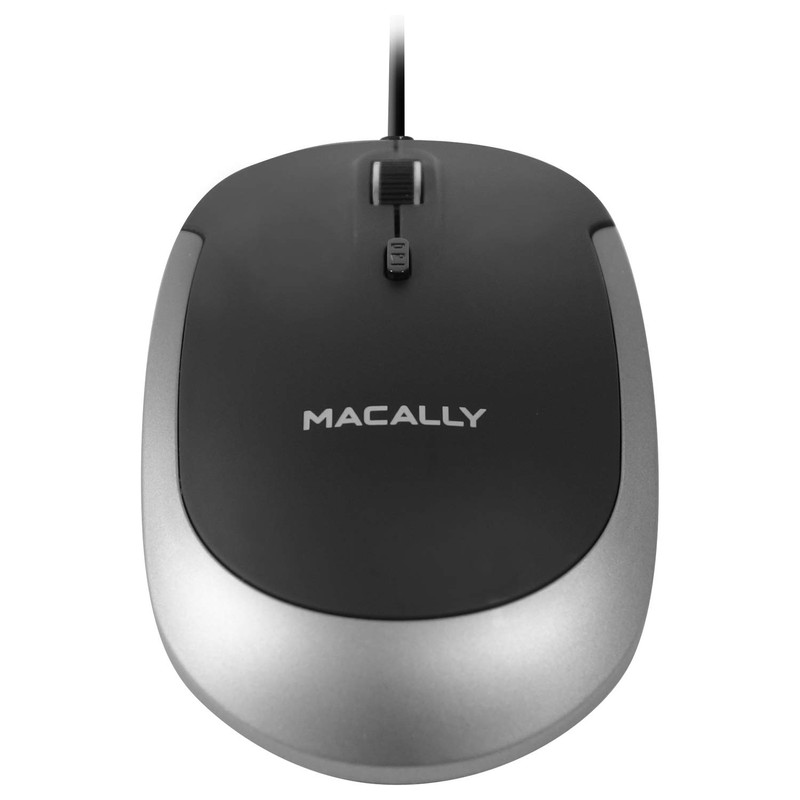 MacAlly Macally Dynamouse-Sg USB Optical Silent Click Mouse with 2