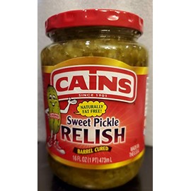 Cains Sweet Pickle Relish 16oz Jar