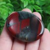Acxico Bloodstone Jasper Palm Stones For Healing Reiki Emotional Stability