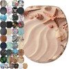 SANILO Wooden Toilet Seat with Soft Close [ROUND] - Decorative,
