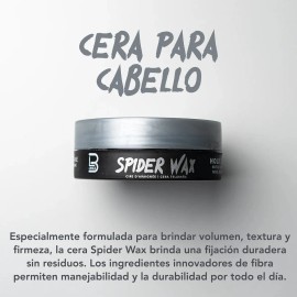 Cera Para Cabello Spider Wax Level 3 Alta Fijación 150 Ml