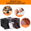 16 PCS Felt Furniture Coasters Caster Cups, Bed Office Chair