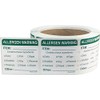 General Food Allergen Allergy Warning Removable Stickers, 51 mm 2