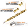 sourcing map 2pcs 1/4" Hex Shank Twist Drill Bits 10.2mm