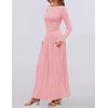 ZESICA Women's Long Sleeve Fall Maxi Dress 2025 Crewneck Knit