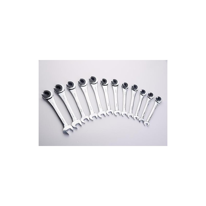 FLZOSPER 18mm Metric Fix Tubing Wrench，Fixed Head Tubing Ratchet Open
