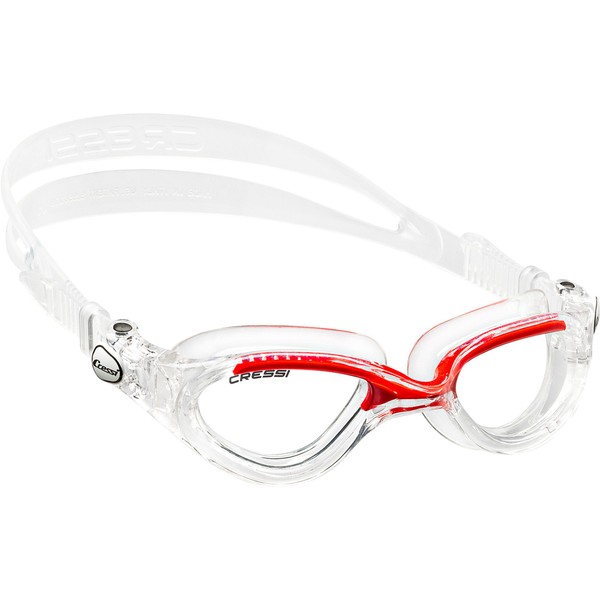 Cressi Flash, Clear/Red, Clear Lens