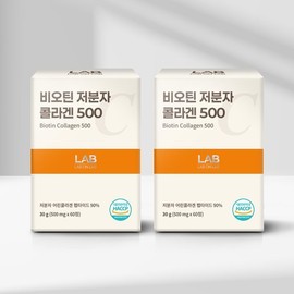 Lap on Lab 랩온랩 비오틴 저분자 피쉬 콜라겐 펩타이드 500 60정 Lap on Lap Biotin Low-Molecular Fish Collagen Peptide 500 60 Tablets