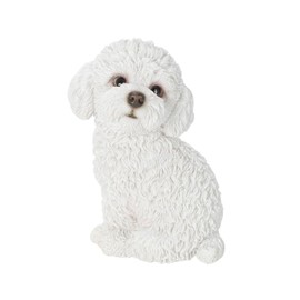 Oubia H24092 Looking Back Toy Poodle Shiro (Small) 4.9 x 3.1 x 5.5 inches (10 x 8 x 14 cm) Doll Figurine Figurine Animal Garden Decoration Dog Dog