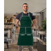 Utopia Kitchen 10 Pack Bib Apron Adjustable with 2 Pockets,