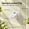 Self Adhesive Curtain Rod Holder Clips for Wall Mounting –