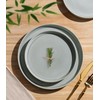 TheTerra Ceramic Dinnerware Sets for 4, 12 Pieces Porcelain Lightweight