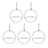 5pcs Hanging Planter Holder Rust Proof Decorative Metal Hanging Flower