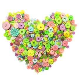 600-700Pcs Macaroon Buttons for Crafts Assorted Multicolor Craft Buttons Macaroon Button Bulk Colorful Craft Buttons for Sewing DIY Crafting