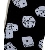 Ladies Rolling The Dice Lucky Black Gambler Socks 4-8 UK/37-42