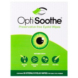 Opti-Soothe Preservative Free Eyelid Wipes 20 Wipes