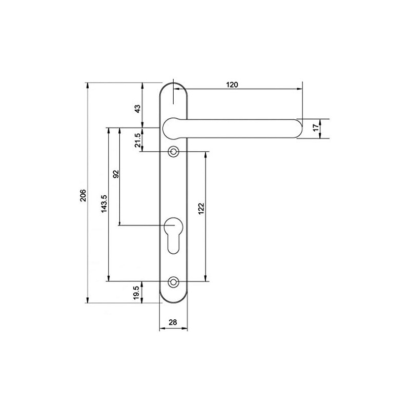 Fab & Fix - UPVC Hardex Gold (Polished Brass) Windsor