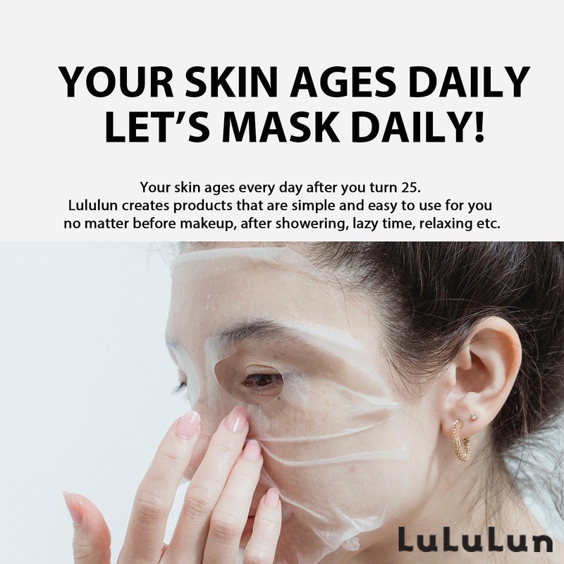 Face Mask, Face Pack, Premium Lulun, Snow (White Vanilla Scented),
