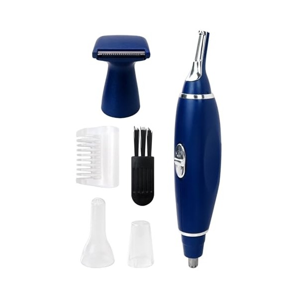 Men's Multi-Grooming Trimmer - 3 Replaceable Heads for Nose, Ear,