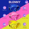 Mares Aquazone Blenny, Maschera Snorkeling da Bambino - Unisex, Giallo