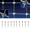 10Pcs Cross Cable Clamps 316 Stainless Steel Corrosion Resistant Cross