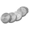 Mason Jar Lifestyle 5 Pack Stainless Steel Storage Lids with