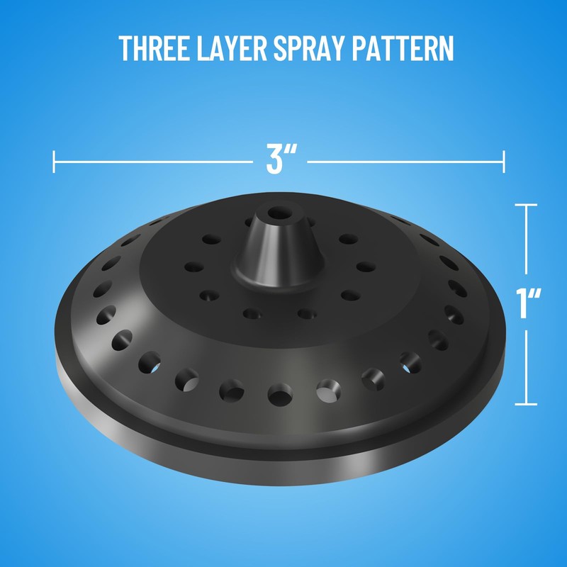 HQUA FS1004 Fountain Nozzle, 3-layer crown spray, fit for FS01,