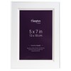 Hampton Frames MARBELLA 5x7 (13x18cm) White Elegant Photo Frame with