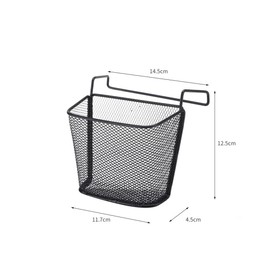 SHOWERORO Office Hanging Storage Basket for Organizing Files and Pens Multifunctional Desk Organizer Easy Installation Space-Saving Black