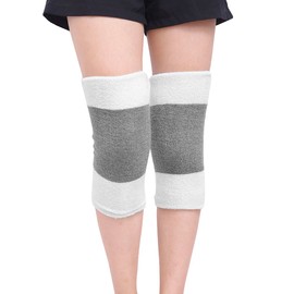 FakeFace Men Women Thicken Thermal Knee Warmers Leg Sleeves Warmers Winter Breathable Cozy Warm Knee Pads Leg Support Protector for Ski Cycling Dance Runing Arthritis Tendonitis