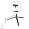 UN‑206 3‑Color 20cm Ring Light LED Tripod Stand Arc Fill