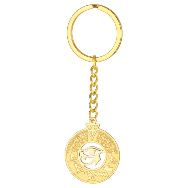 EUEAVAN Eye of Horus Keychain Ankh Cross Key of Life