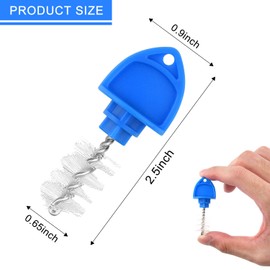 30 Pack Beer Plugs Tap Brush Beer Faucet Tap Brush Caps Cover Cleaning Brush for Draft Beer Faucet Cap, Blue