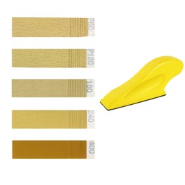 YIMOYIYA 50PCS Premium Micro Detail Sander Kit for Wood, Metal, & Automotive, Finger Sanders for Wood Furniture Metal Automotive,Include 80/120/180/240/400 Grit Sandpaper