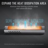 MIAOKE Rechargeable Ultra Thin EDC Flashlight 3000 Lumens UV and