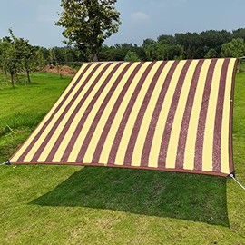 JIANLEI 90% Garden Shade Cloth with Grommets, DIY Resistant Sun Shade Net for Plant Cover, Greenhouse, Patio, Tomatoes, Chicken Coop, Barn Kennel,Gray&White HDPE Material