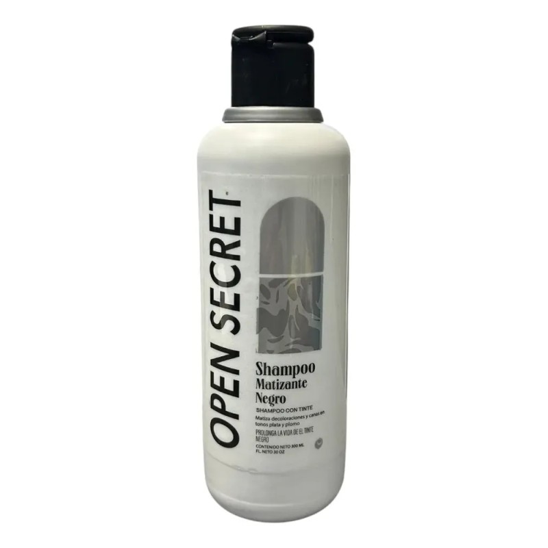 Shampoo Y Mascarilla Matizante Negro Open Secret 300ml C/u