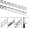 Bueyfolt 20 Sets 17 Inch Pilaster Shelf Brackets, Adjustable Mortise