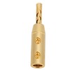 4pcs BFA Banana Plug Brass Gold Plated Open Screw Speaker