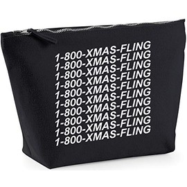 Hippowarehouse Xmas Fling printed make up cosmetic wash bag 18x19x9cm