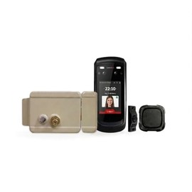 Control id kit id face  cerradura elctrica 321 (izquierda) - sistema completo de seguridad para puertas de madera o metal, reconocimiento facial,...  