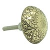 Brass Round Door Knob Four Heart Design 3.75 cm