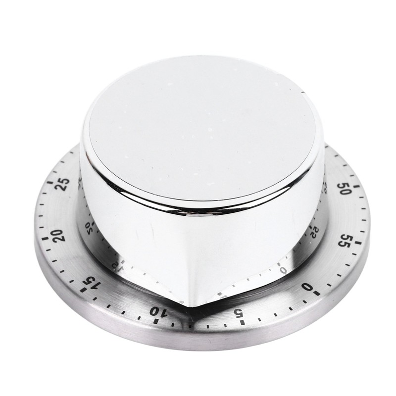 Kitchen Timer Stainless Steel Countdown Timer Clock Mechanical Kitchen Timer