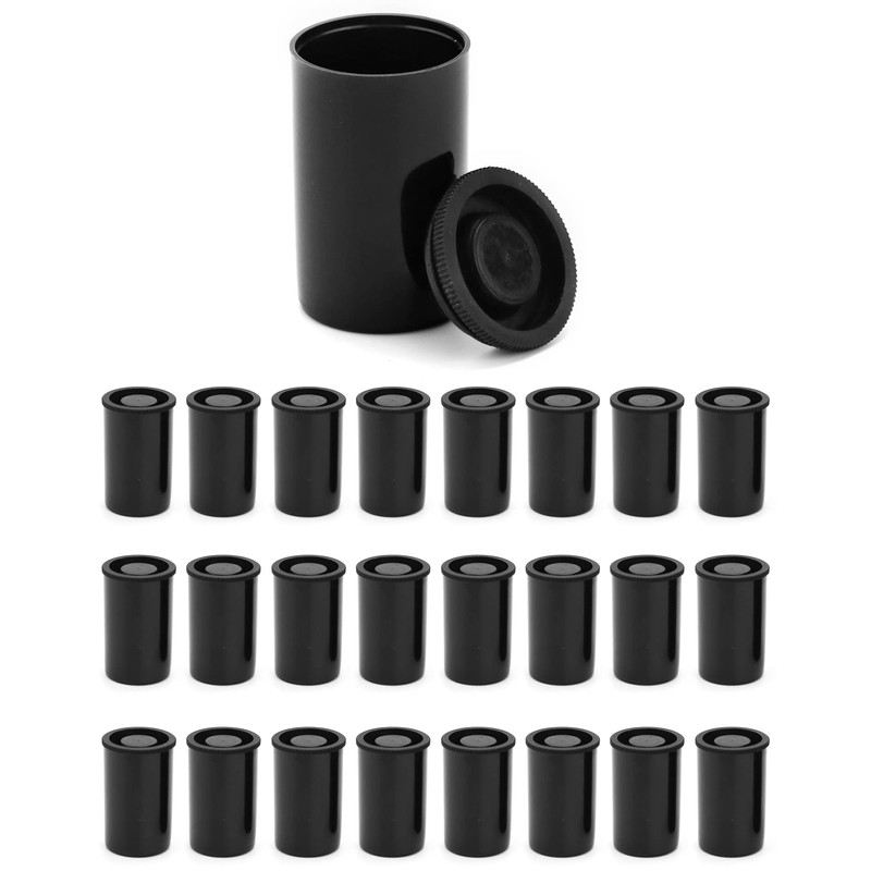QWORK® 25 Pcs Film Canisters with Lids, Plastic Camera Reel