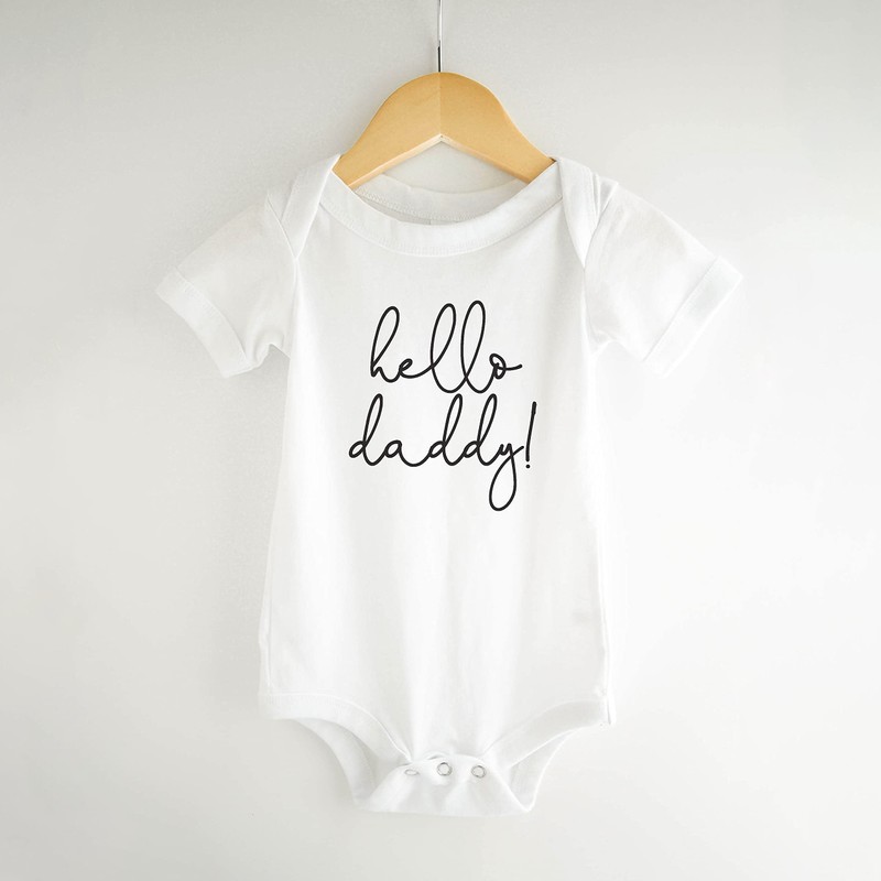 Bump and Beyond Designs Hello Daddy Embarazo Announcement to Husband,