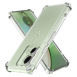 Neseovge for Edge 2023/Edge 40 Case, Soft TPU 4 Corner Drop-Proof and Scratch-Proof Transparent Protective Cover Case for Edge 2023/Edge 40, Crystal Clear