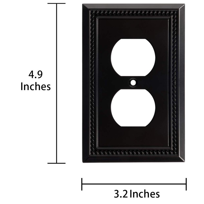 Harmon Designs Sunken Pearls Switch Plate/Wall Plate/Outlet Cover (Single Duplex
