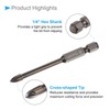 CoCud Titanium Masonry Drill Bit, 5mm Cutting Dia 74mm Length