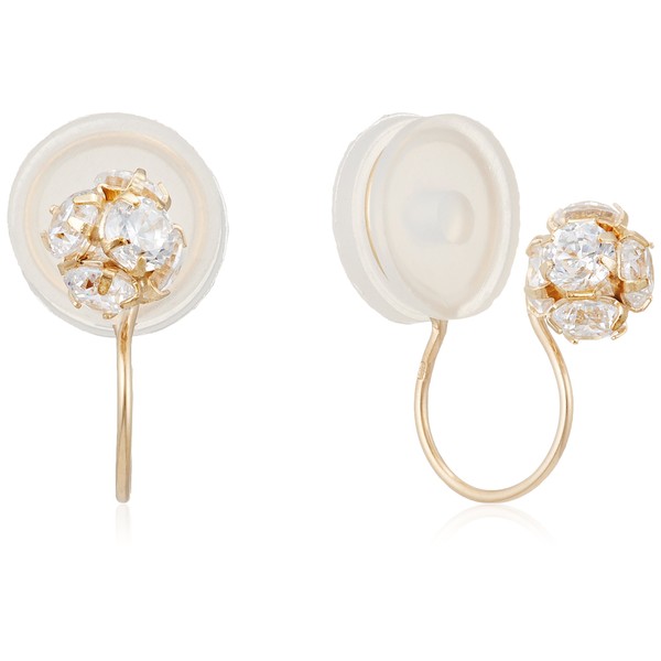 Bloom BACGB0053400 Cubic Zirconia K10 Yellow Gold Earrings, Yellow Gold